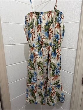 Janie and Jack Tropical Floral Spaghetti Strap Sundress - girls 18